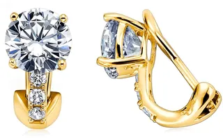 Cubic Zirconia Pavé Clip-On Earrings