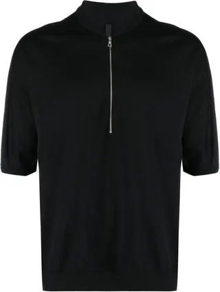 ESC half-zip short-sleeved jumper