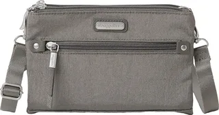 Baggallini Subway Small Crossbody Bag (Sterling Shimmer) Handbags