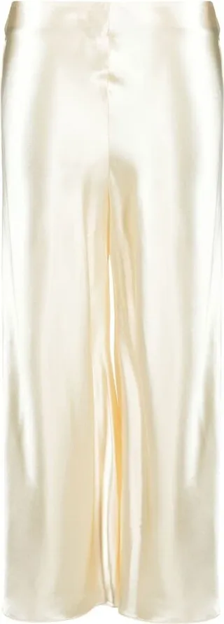 Toni cropped satin trousers