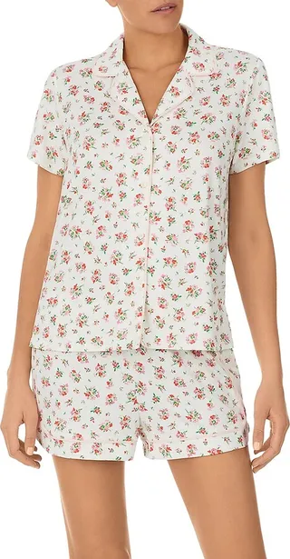 2-Piece Floral Short Pajama Set