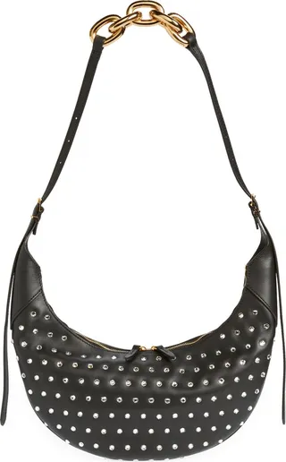 Medium Alessia Crystal Embellished Shoulder Bag