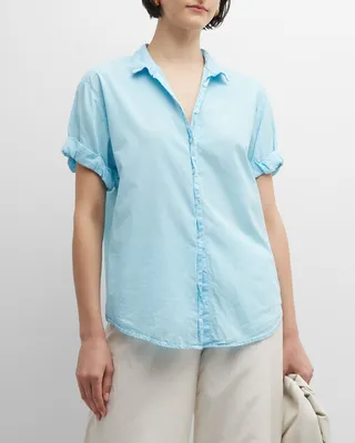 Channing Button-Down Cotton Poplin Shirt