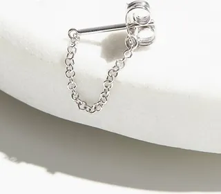 14k Chain Wrap Stud Earring by Maria Tash at Free People