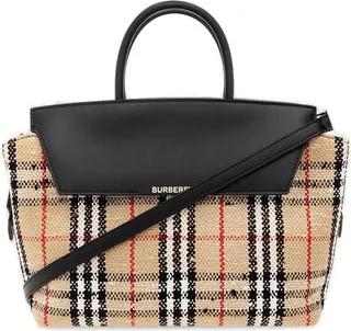 Burberry Catherine Check Pattern Tote Bag