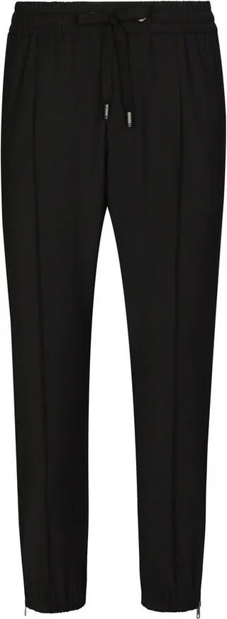 Drawstring Straight-Leg Trousers