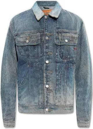 Diesel D-Barcy Buttoned Denim Jacket
