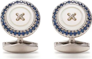 Crystal-Embellished Cufflinks
