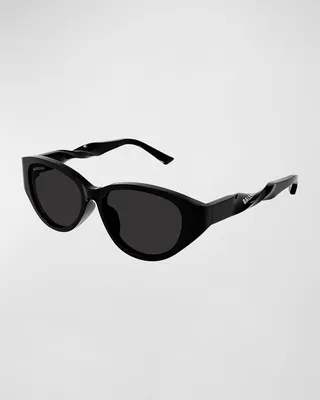 Twisted Round Acetate Sunglasses