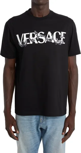 Men's Fleur Embroidered Logo Graphic Tee