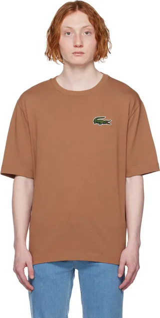 Lacoste Brown Loose Fit T-Shirt