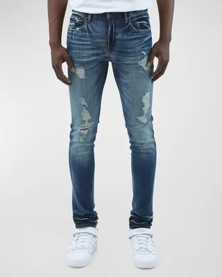 Men's Covets Destroyed Skinny Jeans