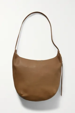 The Row - Allie Leather Shoulder Bag - Brown