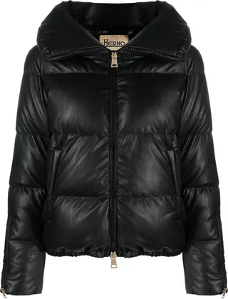 E-Skin hooded quilted jacket