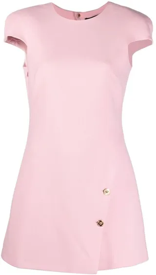 Medusa Head-buttons mini dress