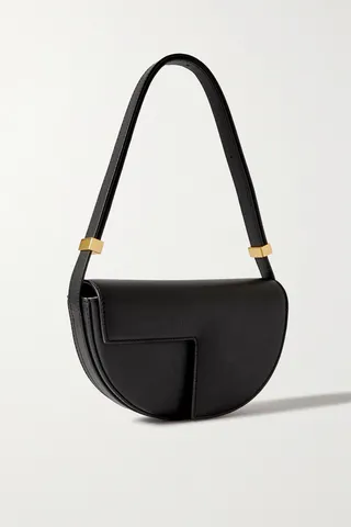 Patou - Le Petit Patou Leather Shoulder Bag - Black