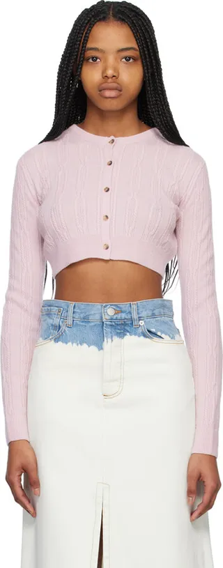 KHAITE Pink Alaska Cardigan