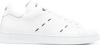 Contrast-Stitching Low-Top Sneakers