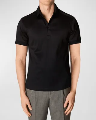 Men's Contemporary Fit Filo di Scozia Jersey Polo Shirt