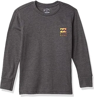 Billabong Boys' Long Sleeve Graphic Tee (Black Heather Unity Ls) Men's T Shirt