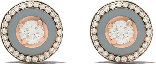 18kt rose gold diamond Mina earrings