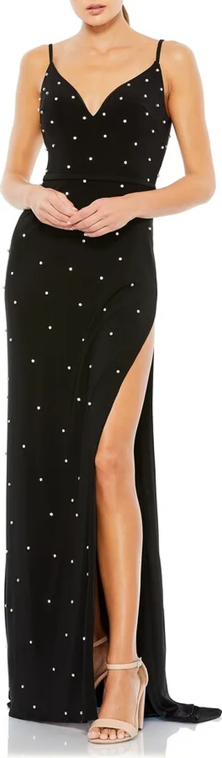 Rhinestone Embellished Gown