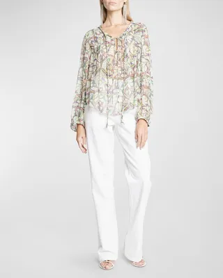 Ametissa Floral Long Sleeve Blouse