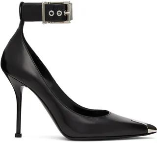 Alexander McQueen Black Punk Heels