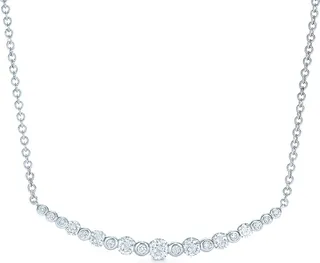 Starry Night Curved Bar Diamond Necklace