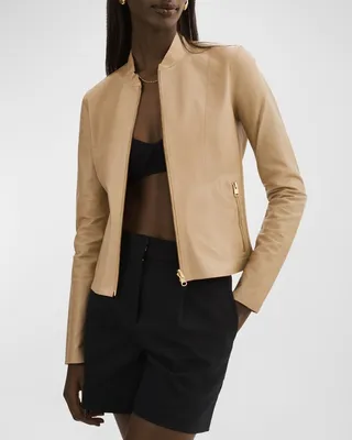 Chapin Reversible Leather Bomber Jacket