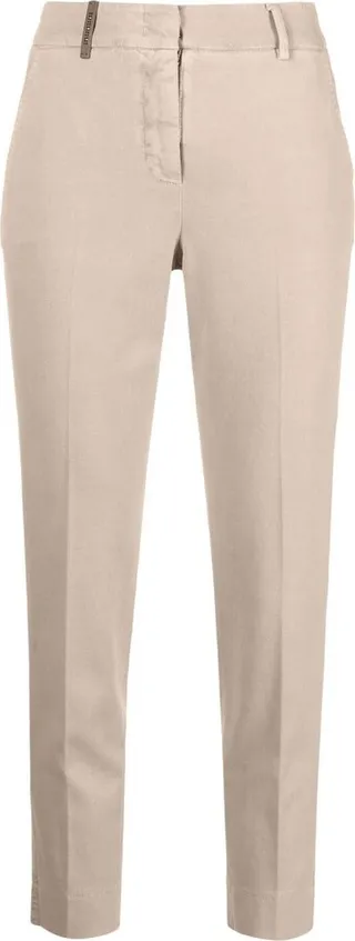 Slim-Cut Cropped Trousers