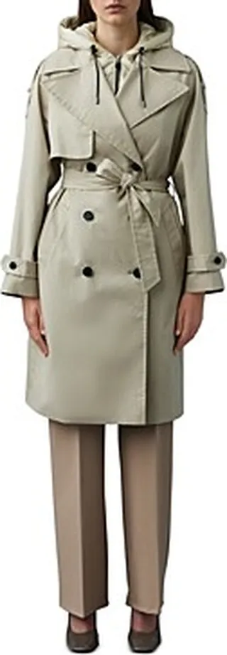 Mackage Trisha Mixed Media Trench Coat