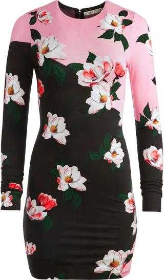 Delora floral-print dress