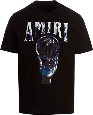 Amiri Logo Printed Crewneck T-Shirt