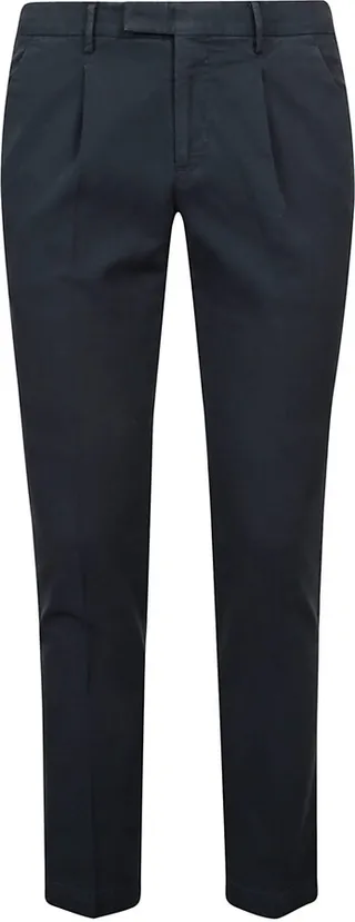 Cropped Plain Trousers
