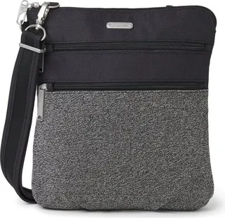 Baggallini Securtex Anti-Theft Large Crossbody Bag - Black