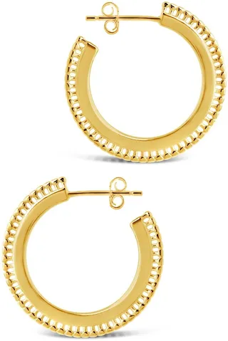 Rox Flat Hoop Earrings