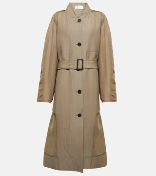 Belted wool coat