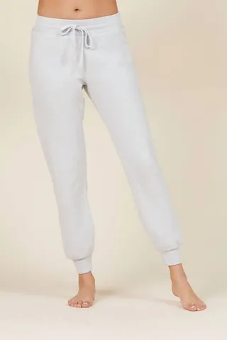 Slim Plush Sweatpant in Barely Blue