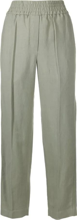Straight-Leg Tailored Trousers