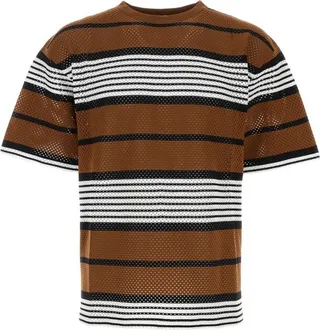 Burberry Stripe-Printed Crewneck Oversized T-Shirt
