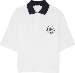 Moncler Logo-print Piqué Cotton Polo Shirt