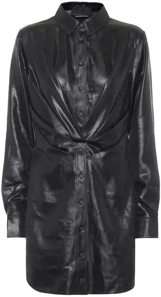 Vivienne faux leather minidress