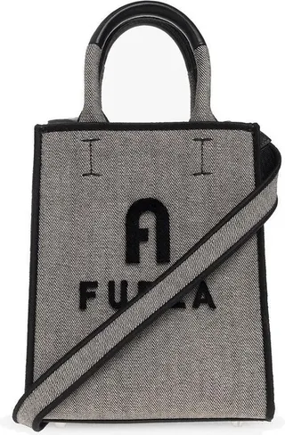 Furla Logo Print Mini Tote Bag