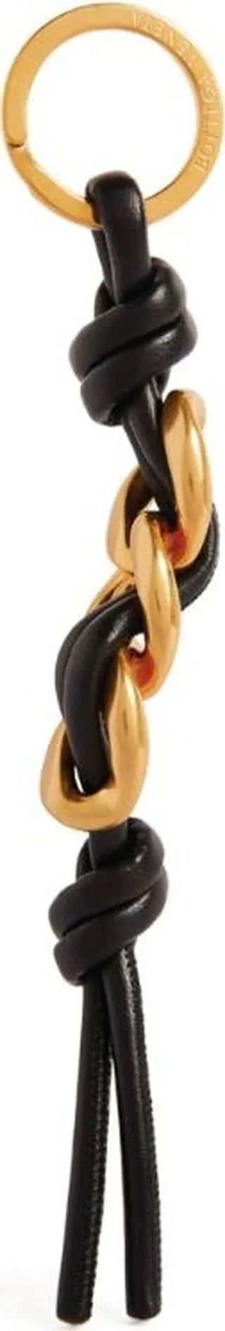 Bottega Veneta Leather Chain Knot Keyring