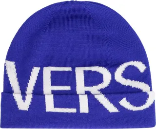 Versace Logo Intarsia-Knit Beanie