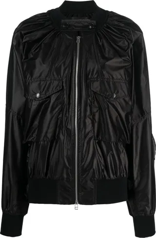 Two-Pocket Zipped Bomber Jacket