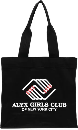 Logo-Print Cotton Tote Bag
