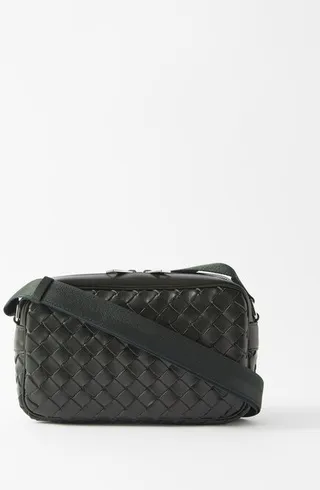 Intrecciato-leather Cross-body Bag