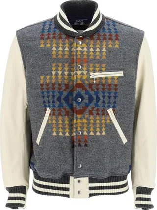 Junya Watanabe Wool Leather Bomber Jacket